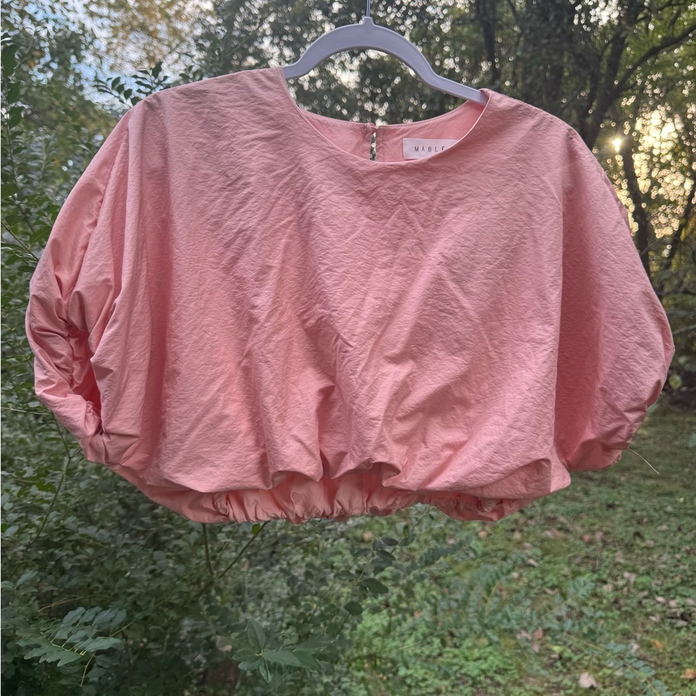Mable Puff Bubble Crop Top Summer size S